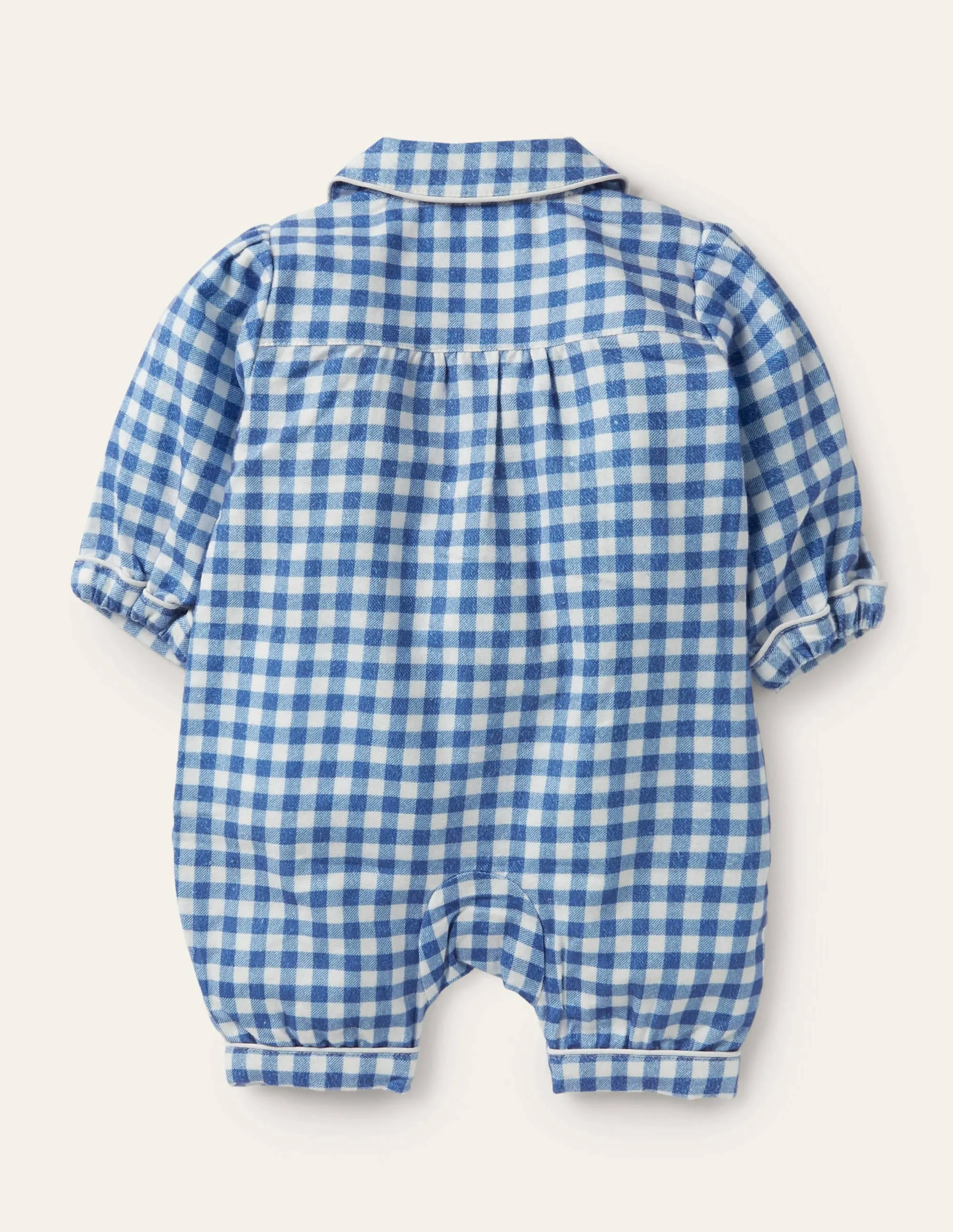 Andre Romper-Elizabethan Blue Gingham