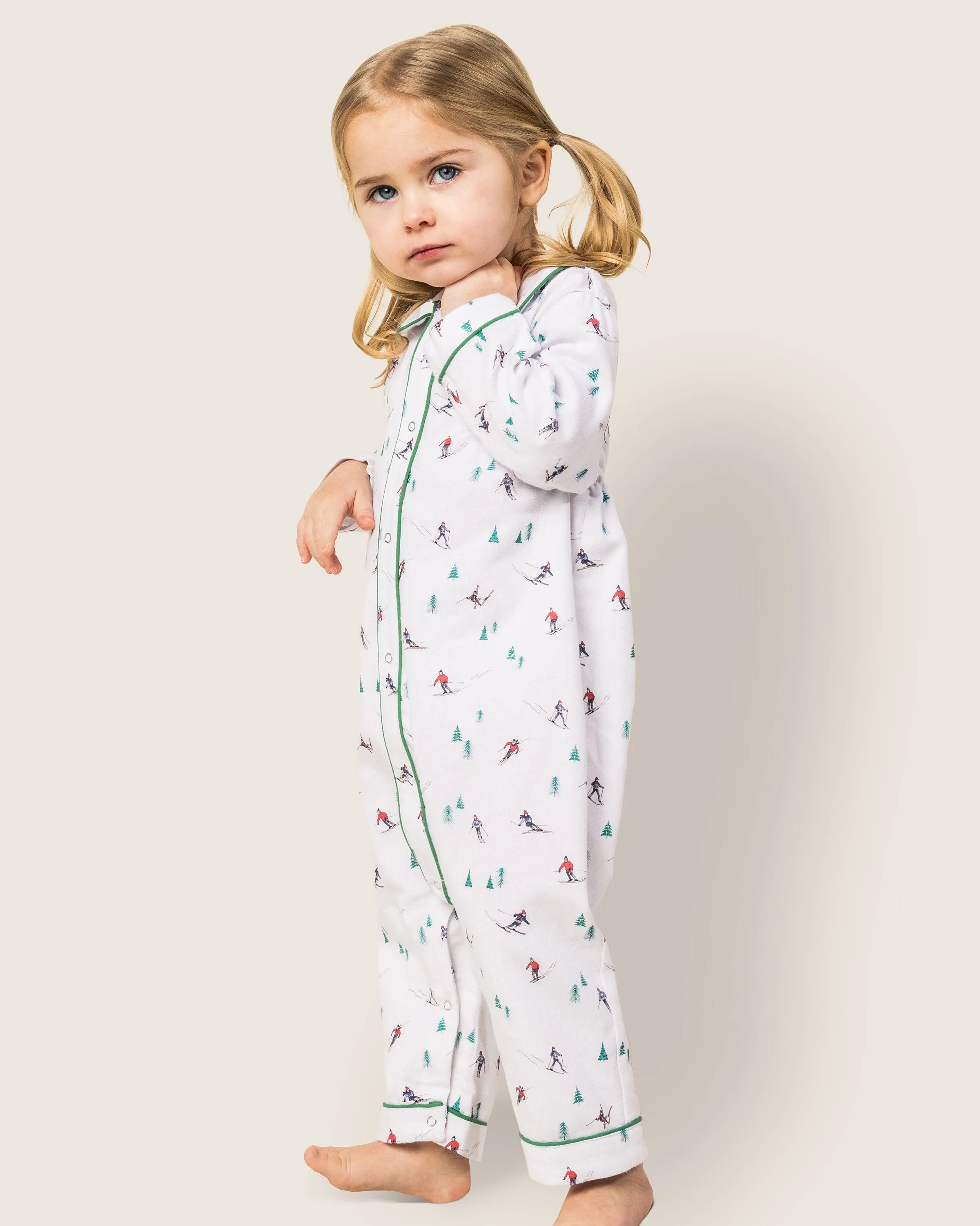 Baby's Flannel Cambridge Romper in Après Ski