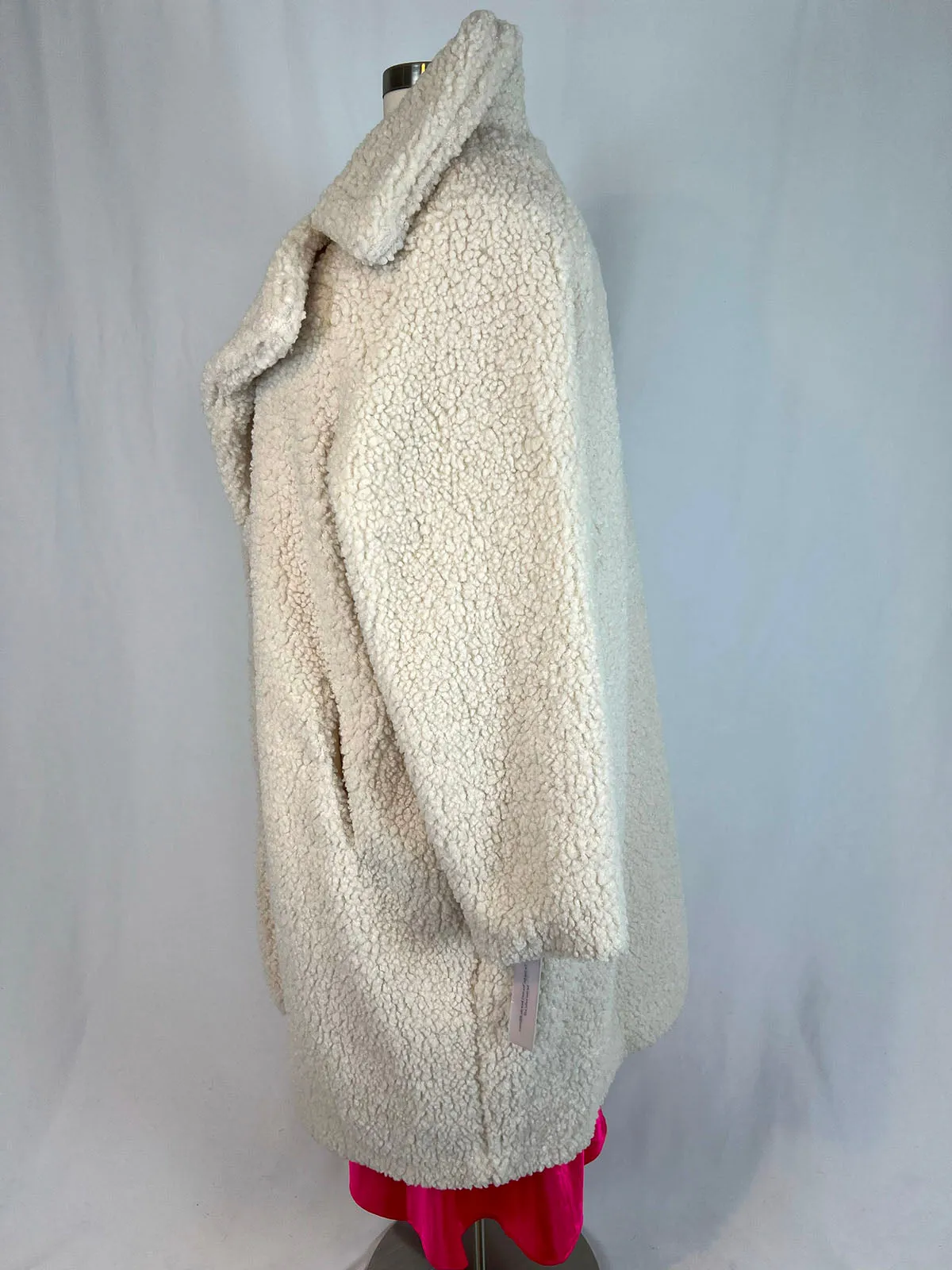 BCBGeneration Size 3X Ivory Teddy Coat NWT