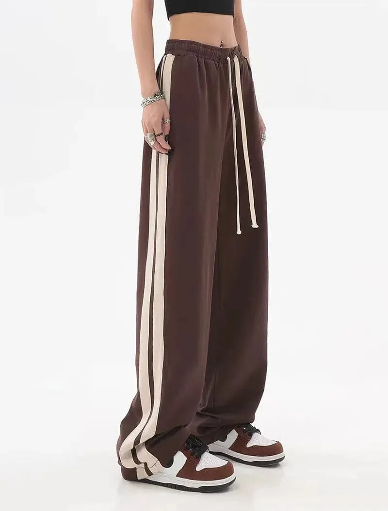 Bria Striped Baggy Sweatpants