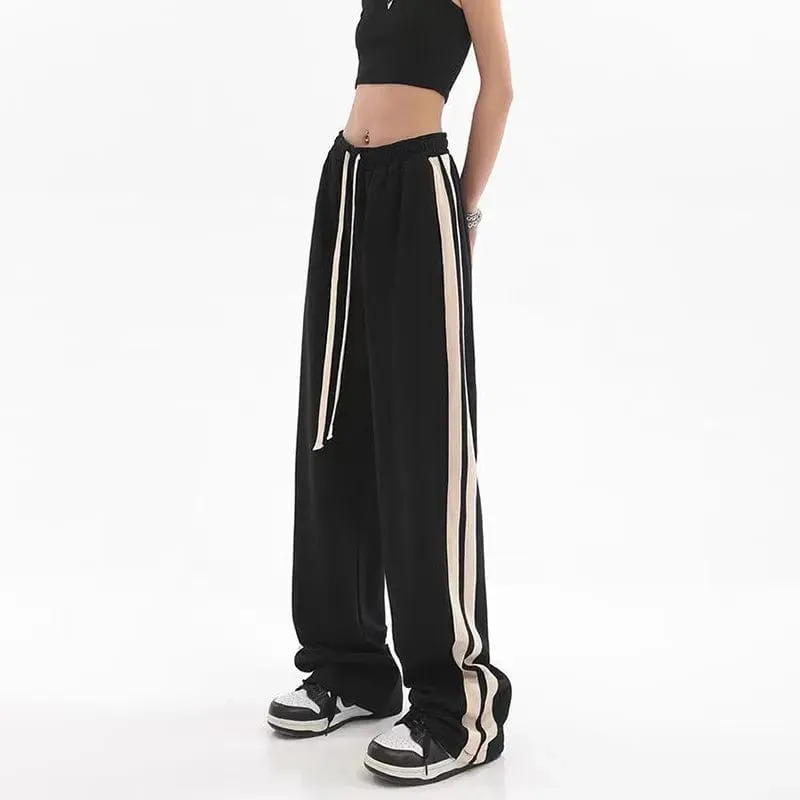 Bria Striped Baggy Sweatpants