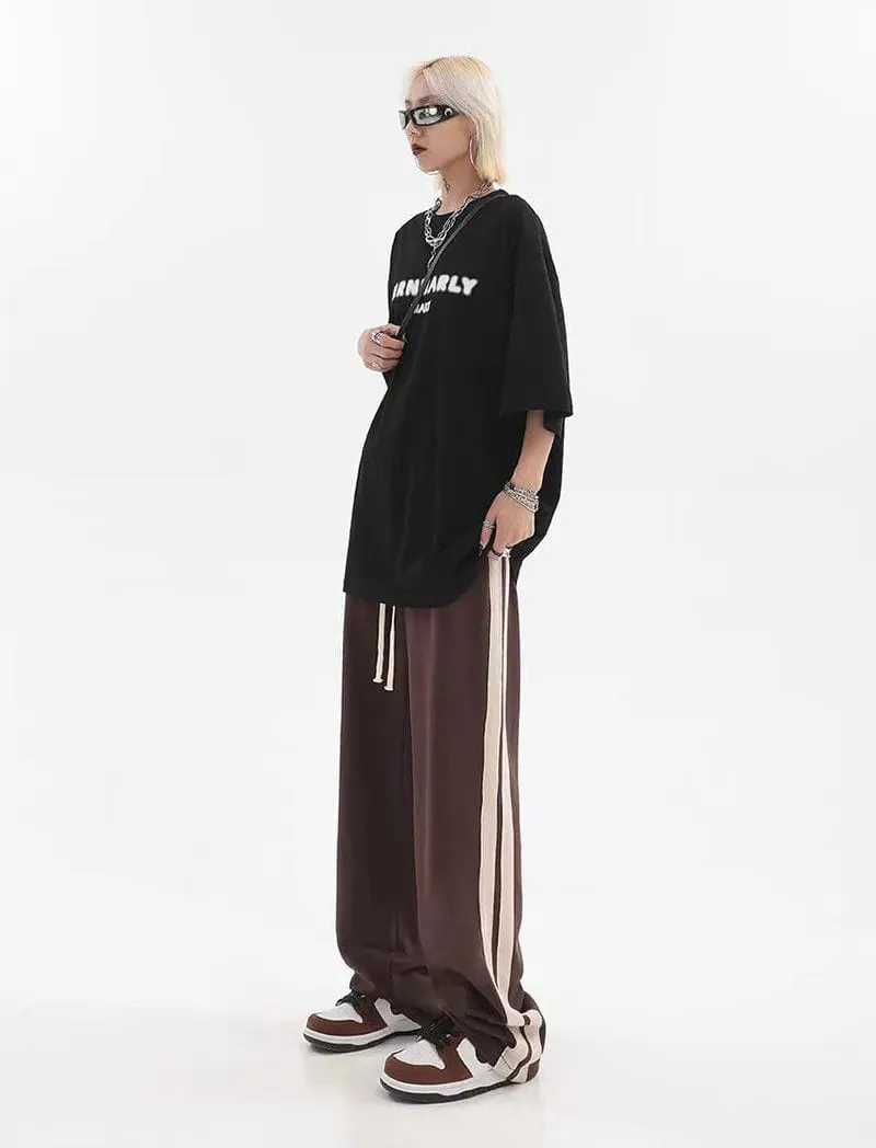 Bria Striped Baggy Sweatpants