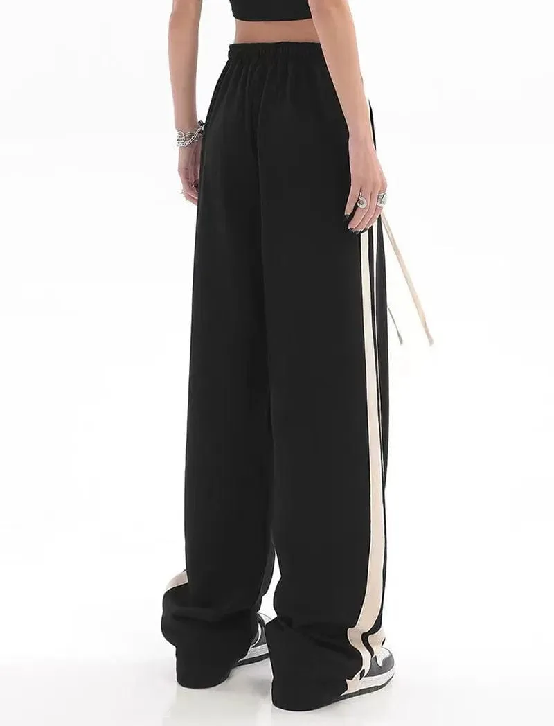 Bria Striped Baggy Sweatpants
