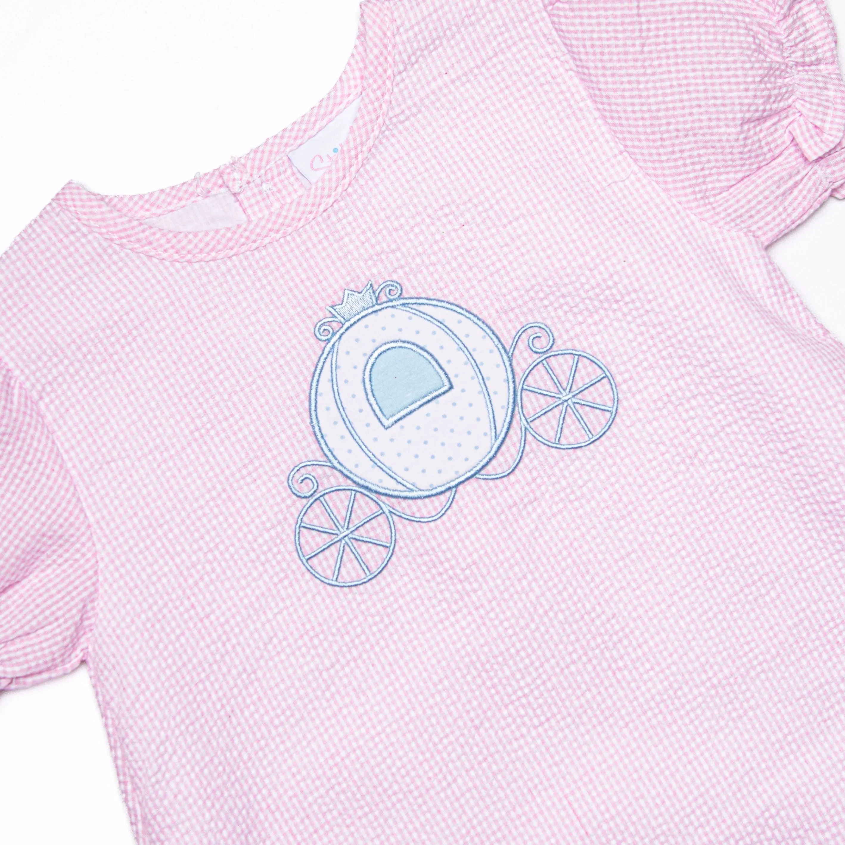 Carriage Cutie Applique Legging Set, Pink
