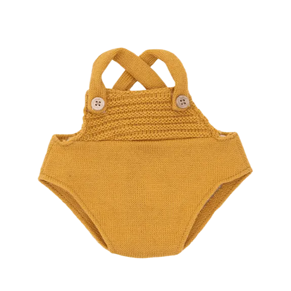 Dinkum Doll Romper in Mustard