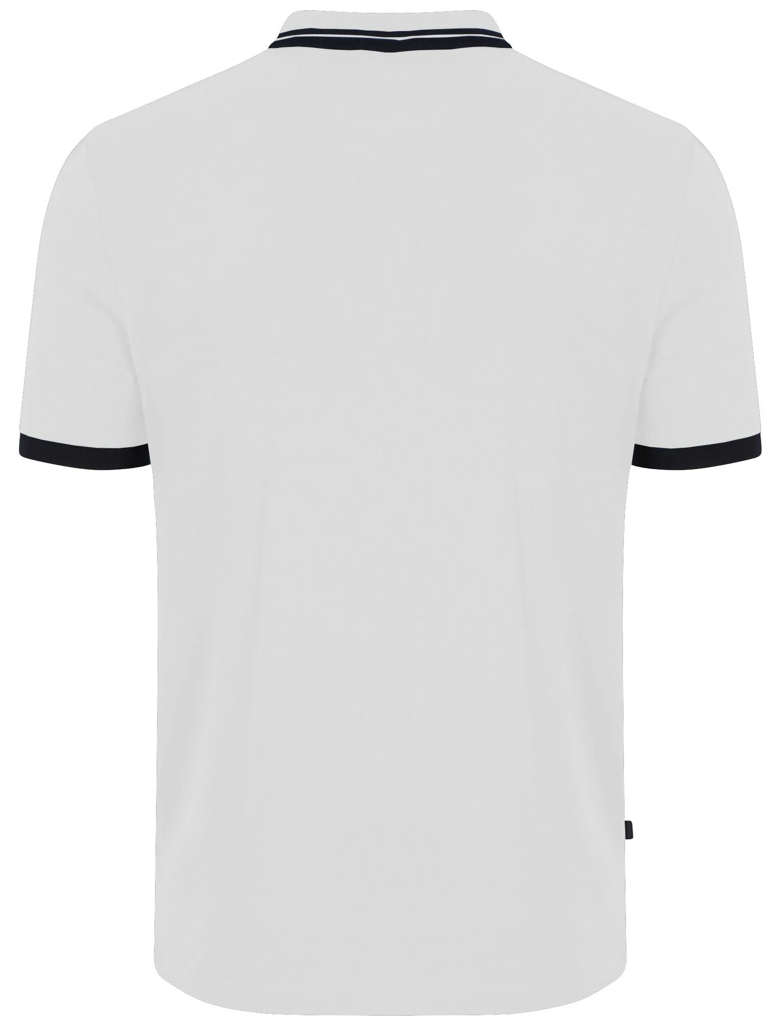 Dobins Piqué Polo Shirt in Optic White - Le Shark