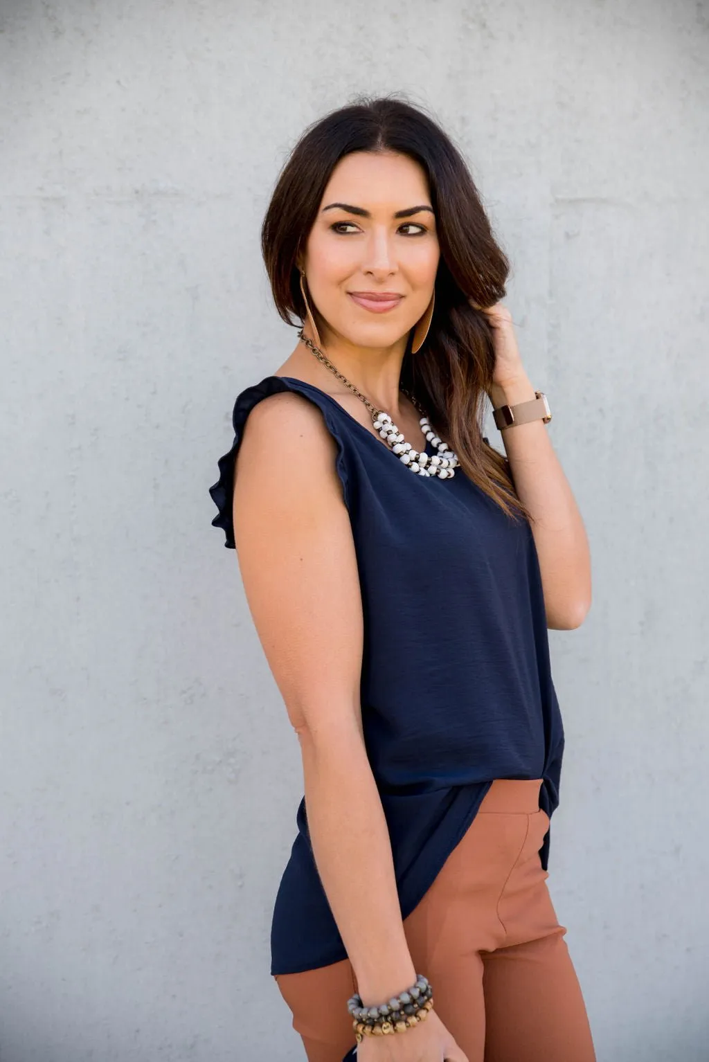 Flutter Dressy Blouse Tank