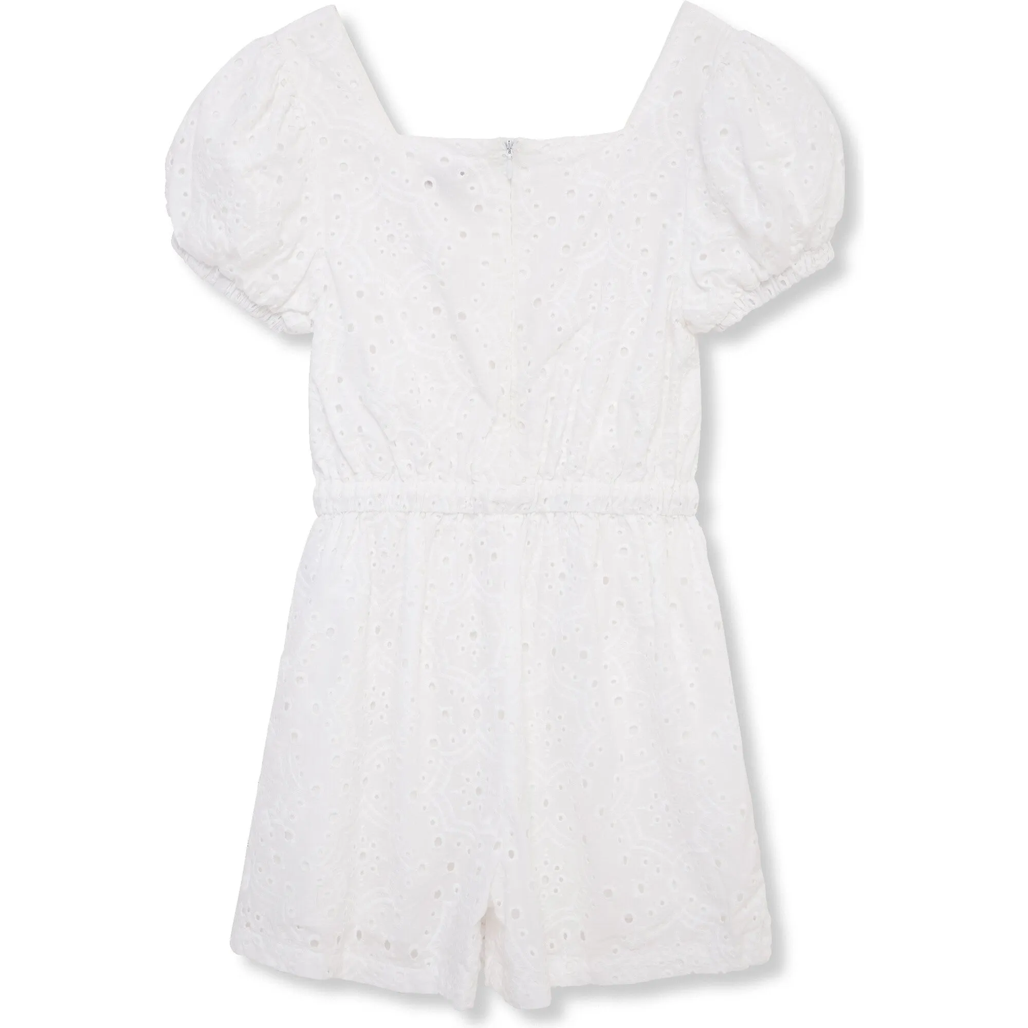 Habitual White Wrap Eyelet Romper