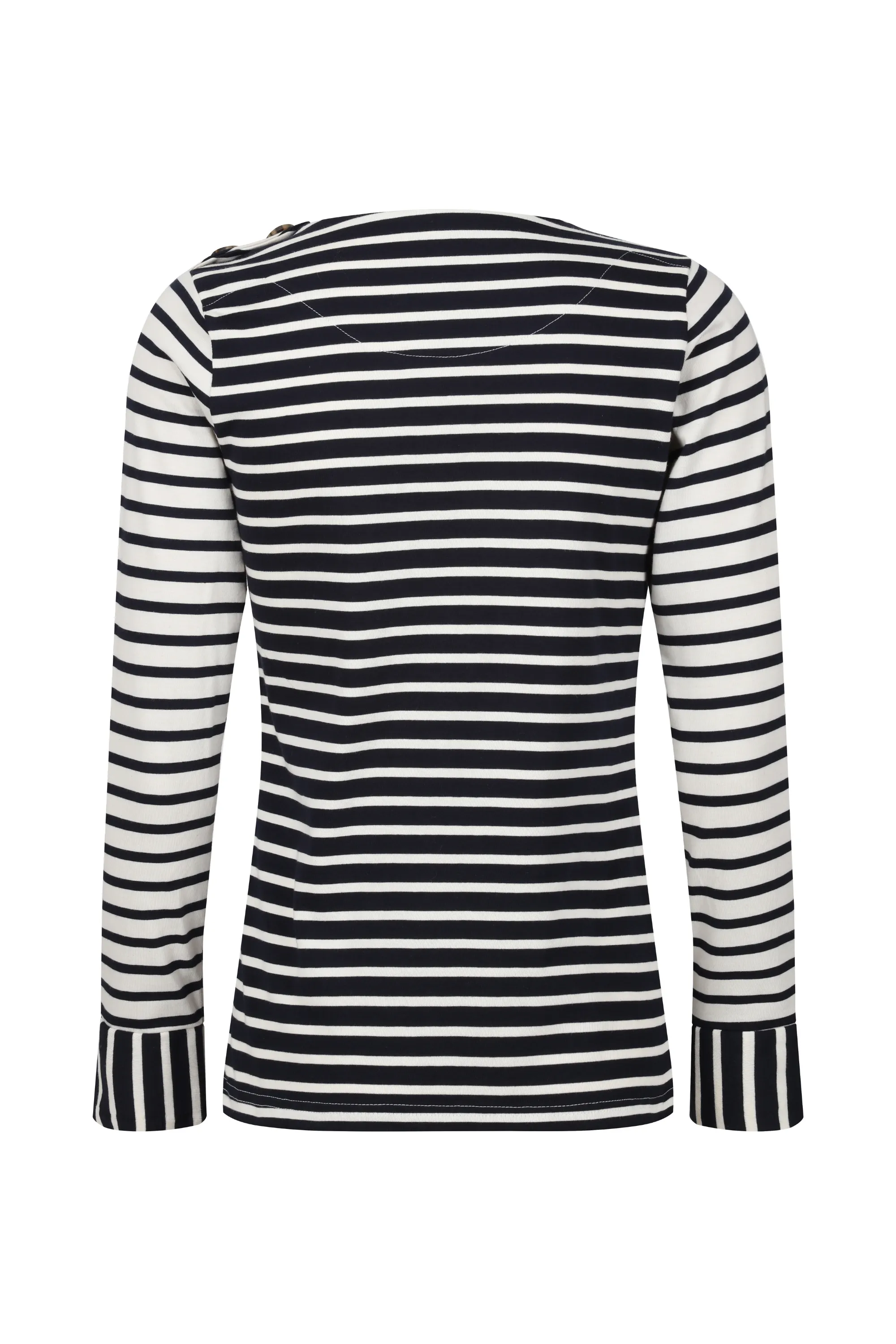 Henley Long Sleeve T-Shirt - White/Navy