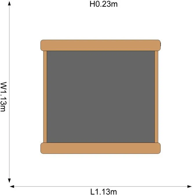 Plum® Wooden Square Sand Pit [Natural]