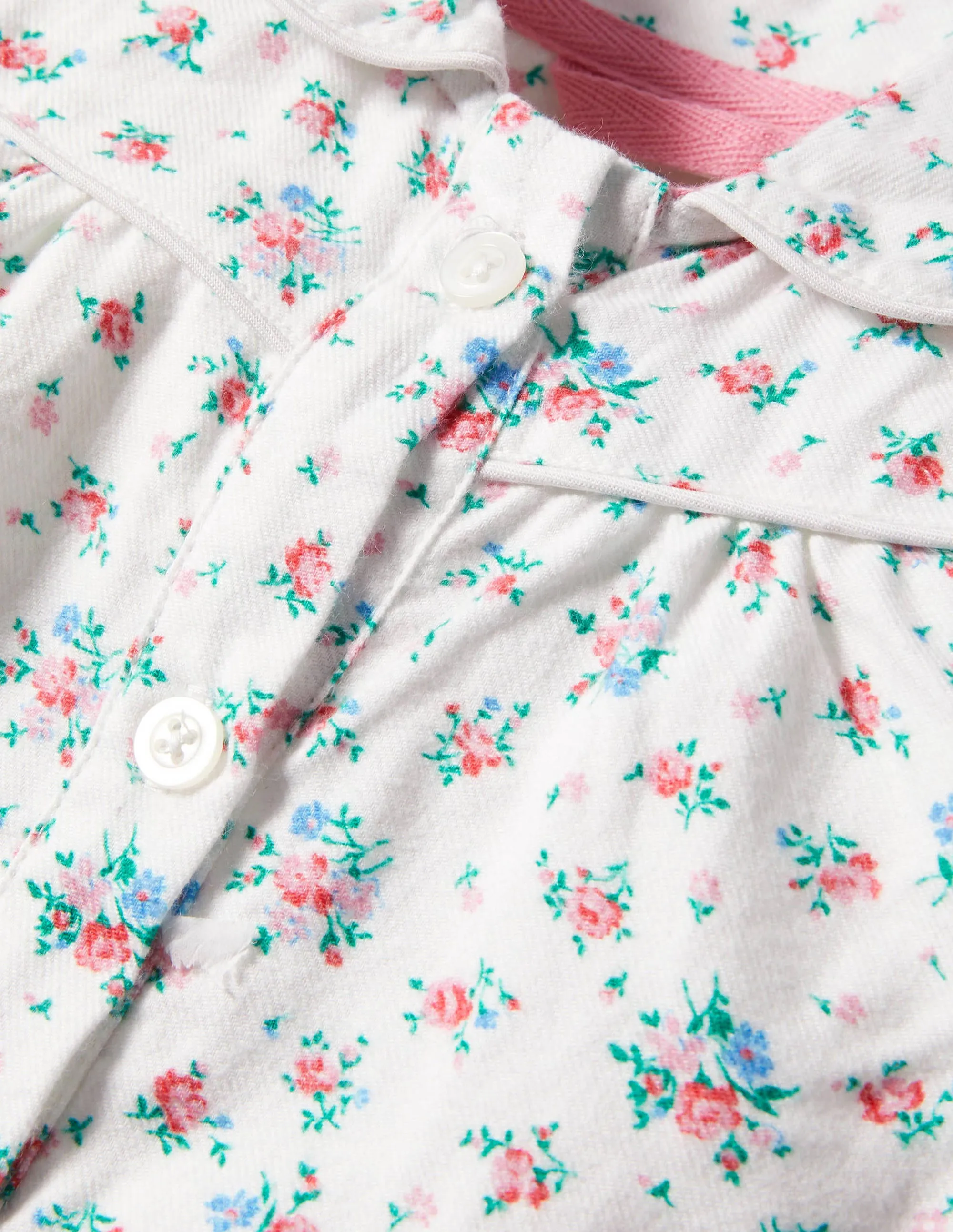 Polly Romper-Ivory Rose Sprig