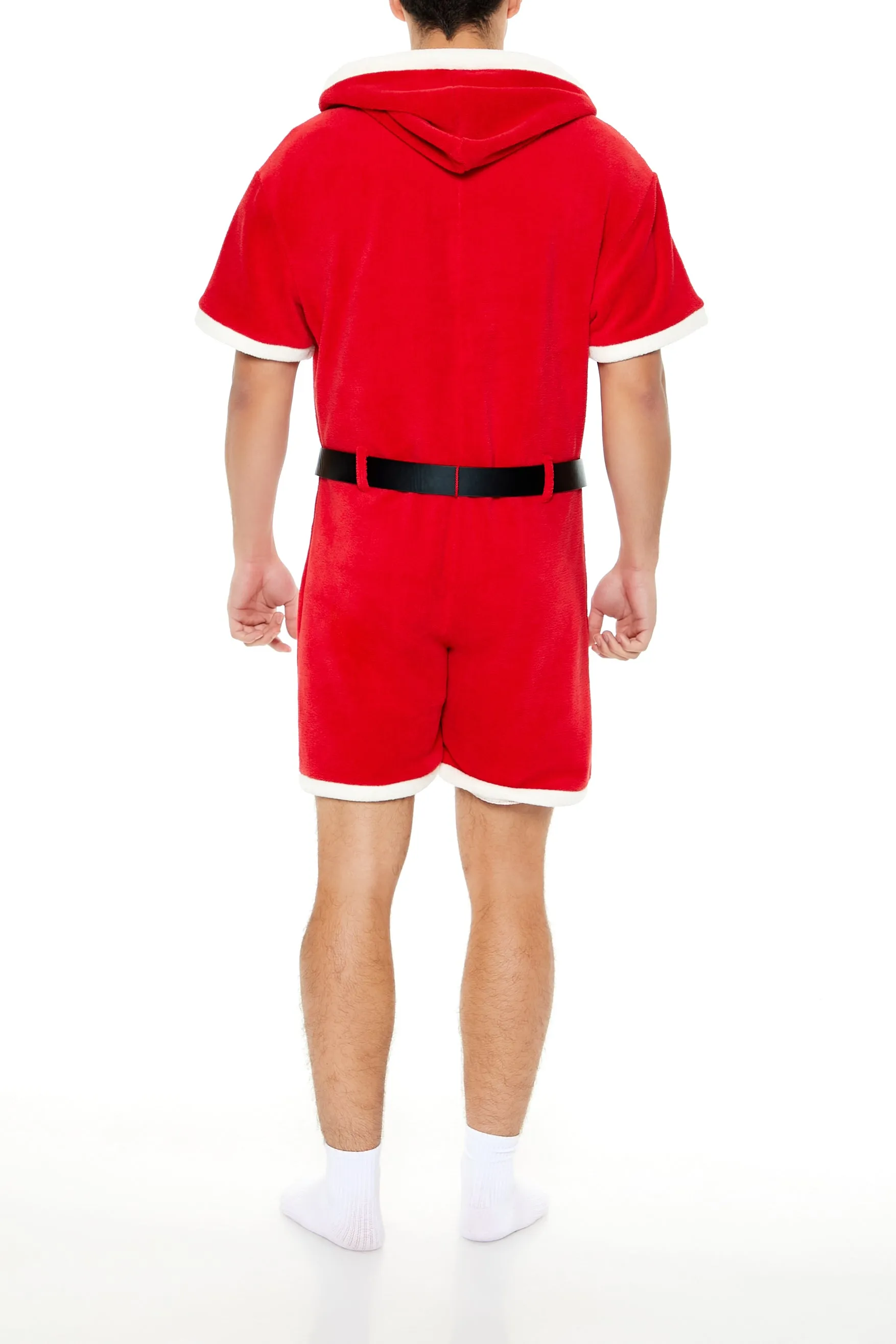 Santa Hooded Pajama Romper