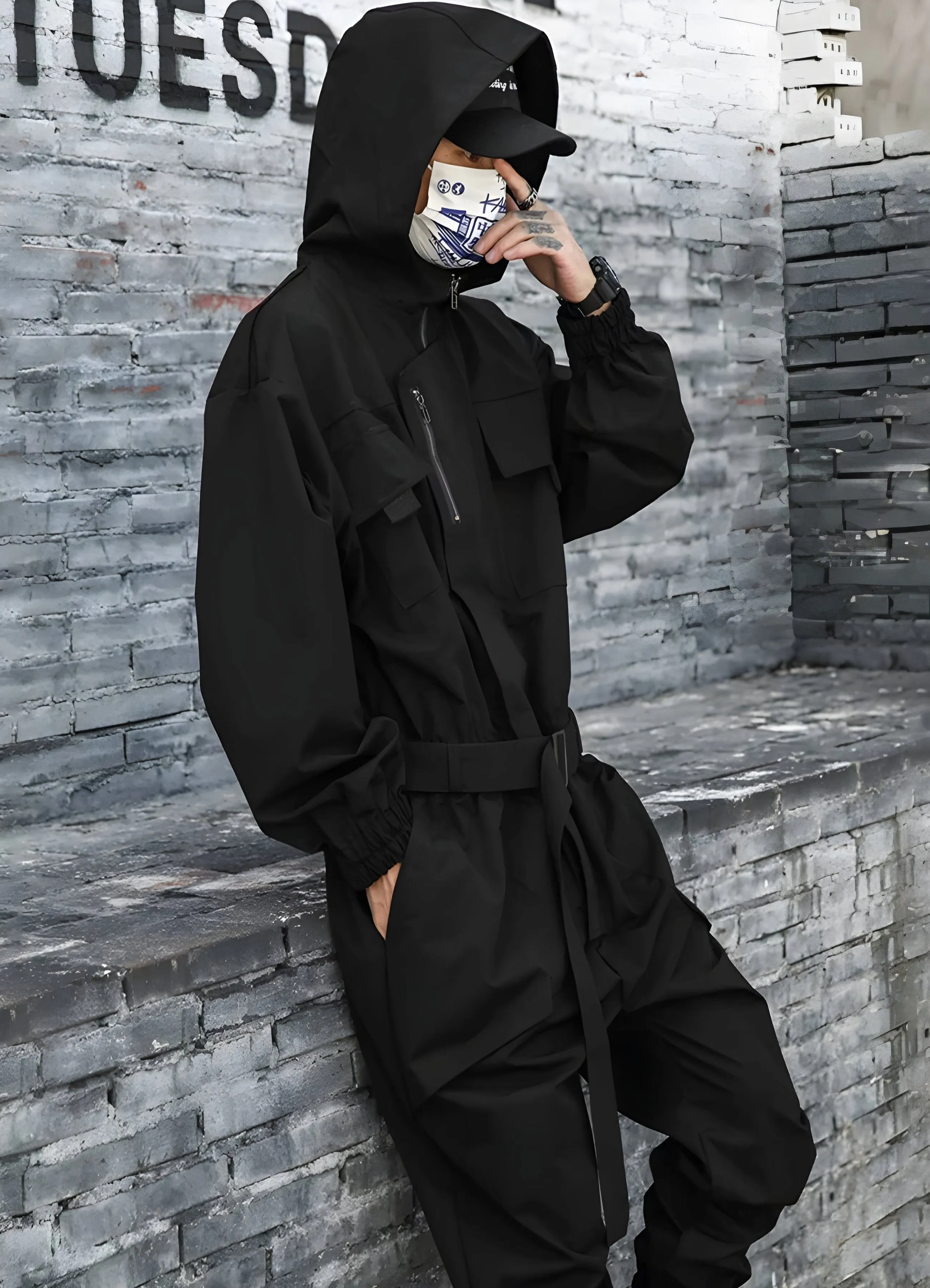 Streetwear Cargo Coverall