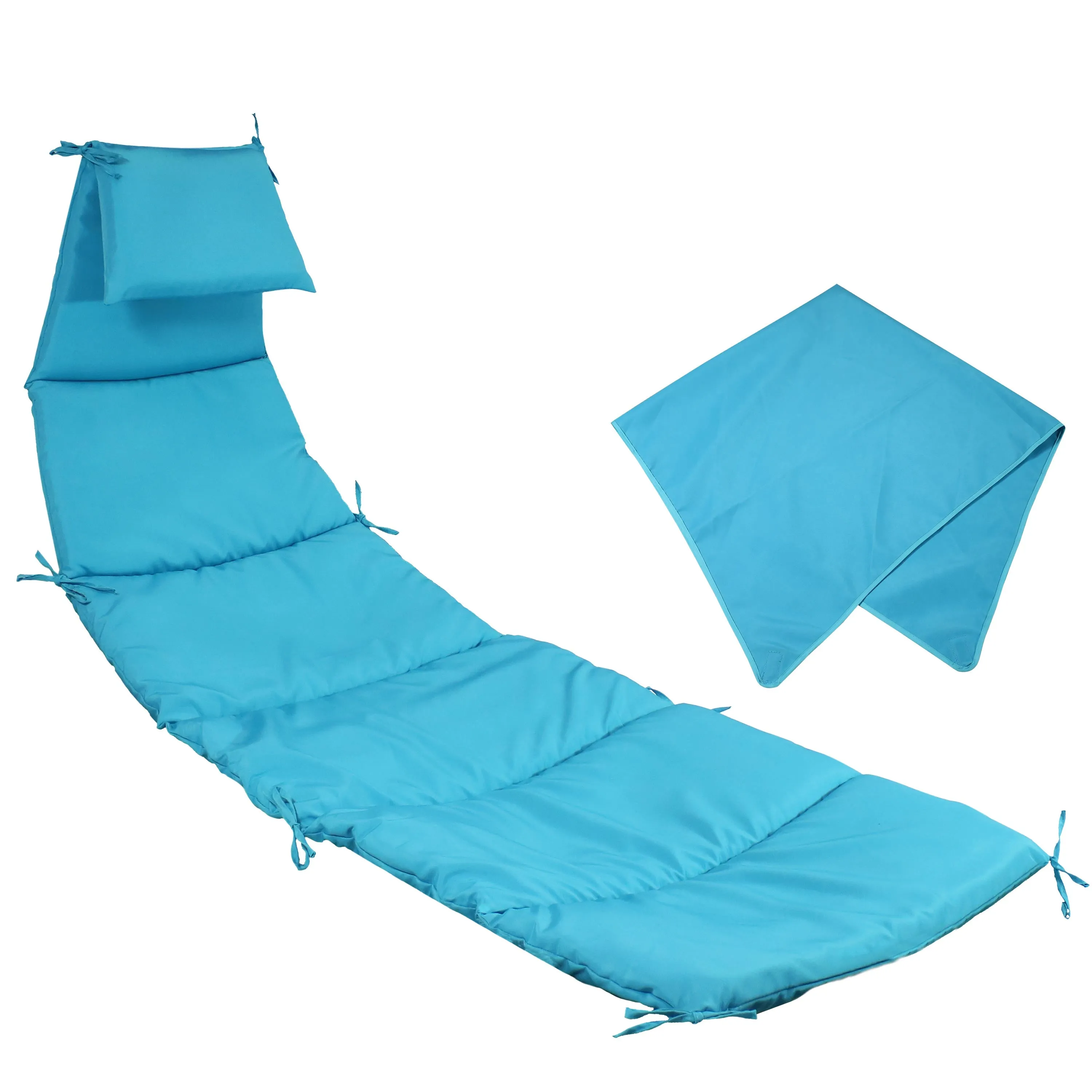 Sunnydaze Hanging Lounge Chair Replacement Cushion and Umbrella