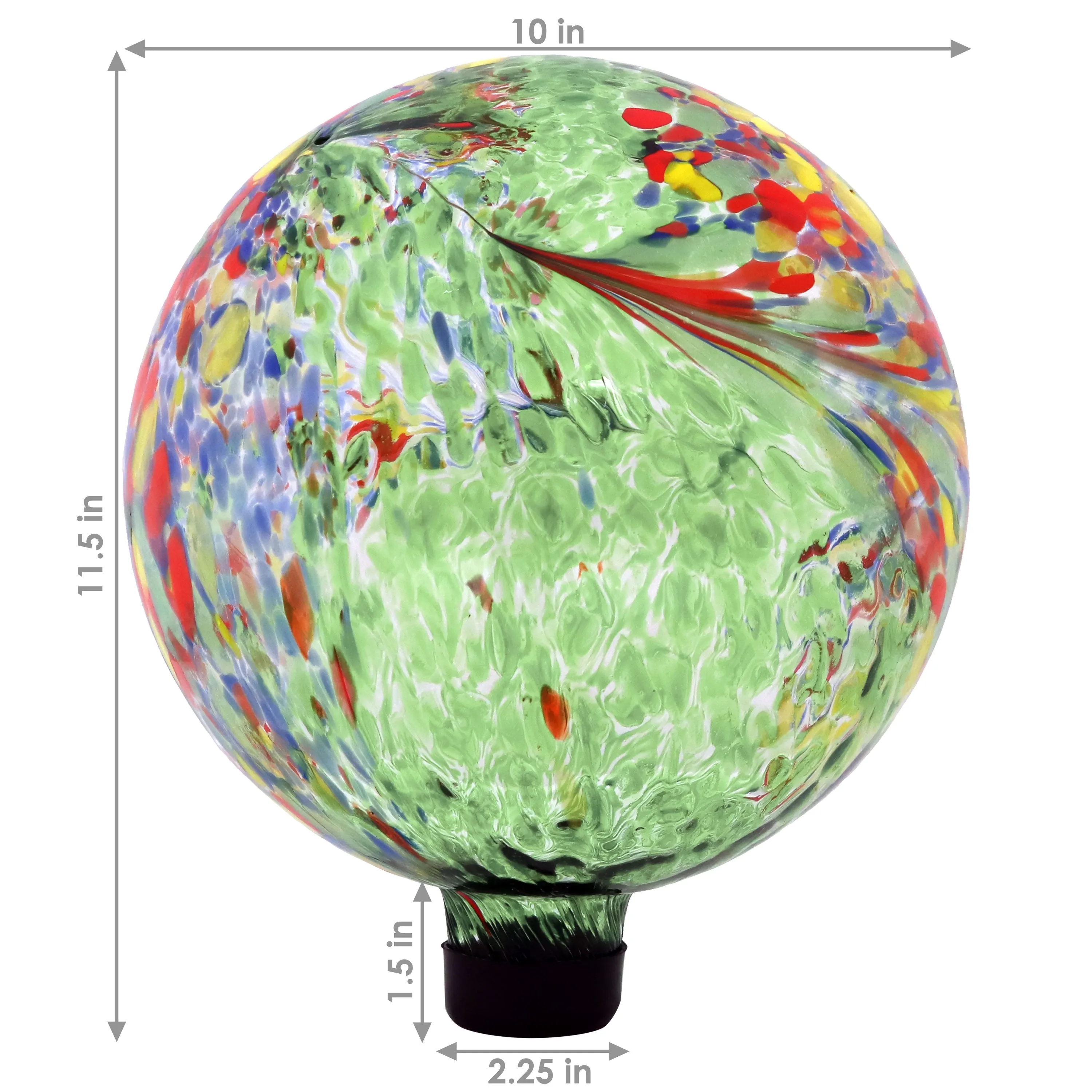 Sunnydaze Outdoor Glass Gazing Globe - 10"