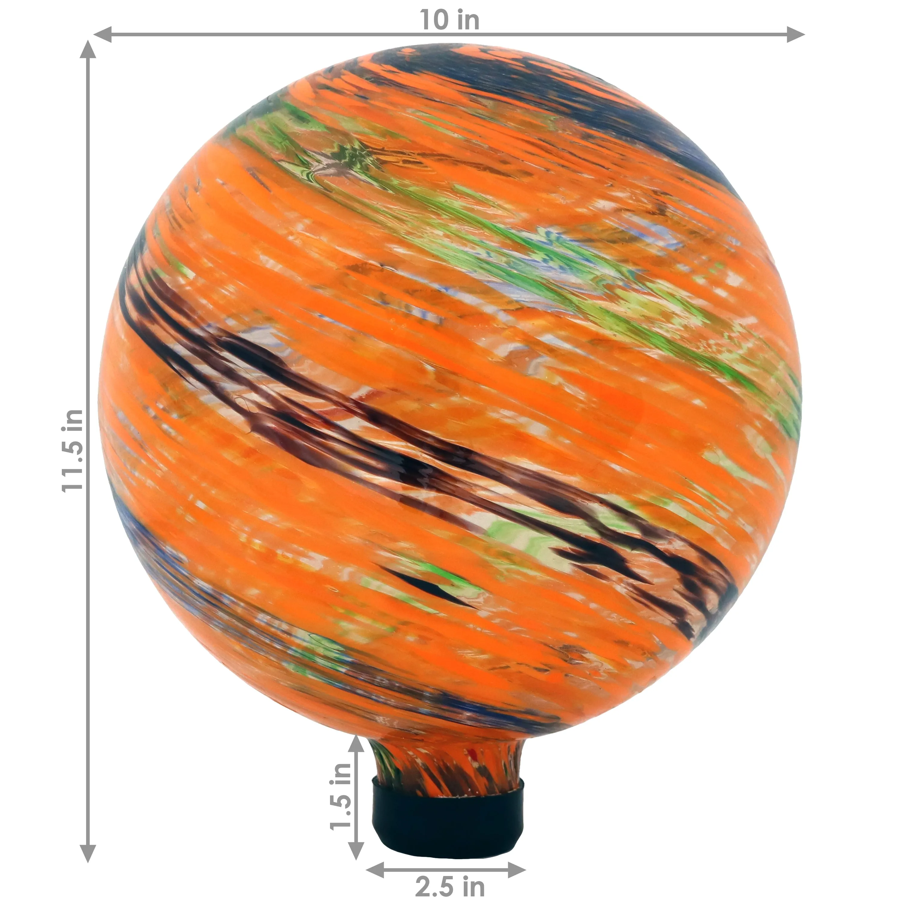 Sunnydaze Outdoor Glass Gazing Globe - 10"
