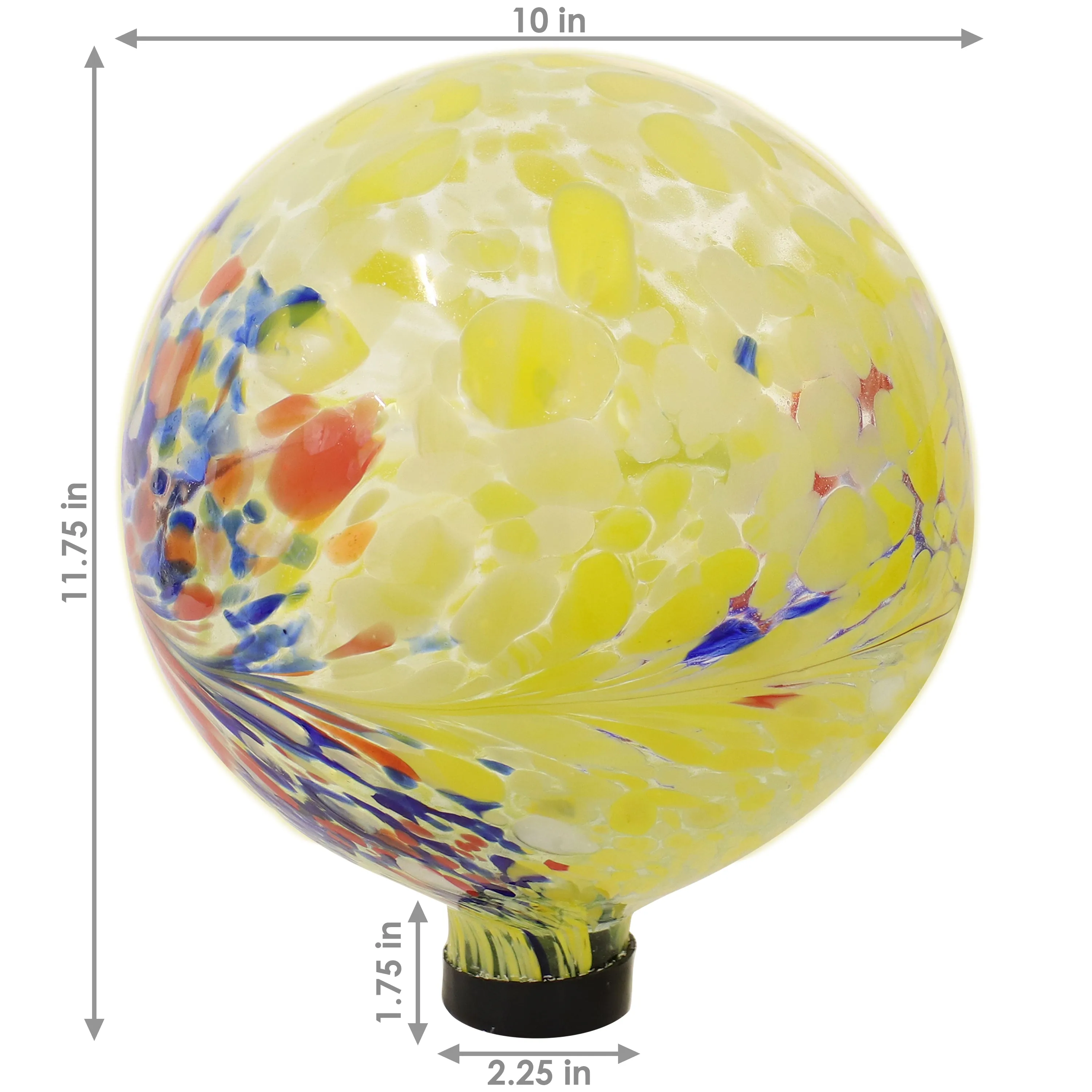 Sunnydaze Outdoor Glass Gazing Globe - 10"