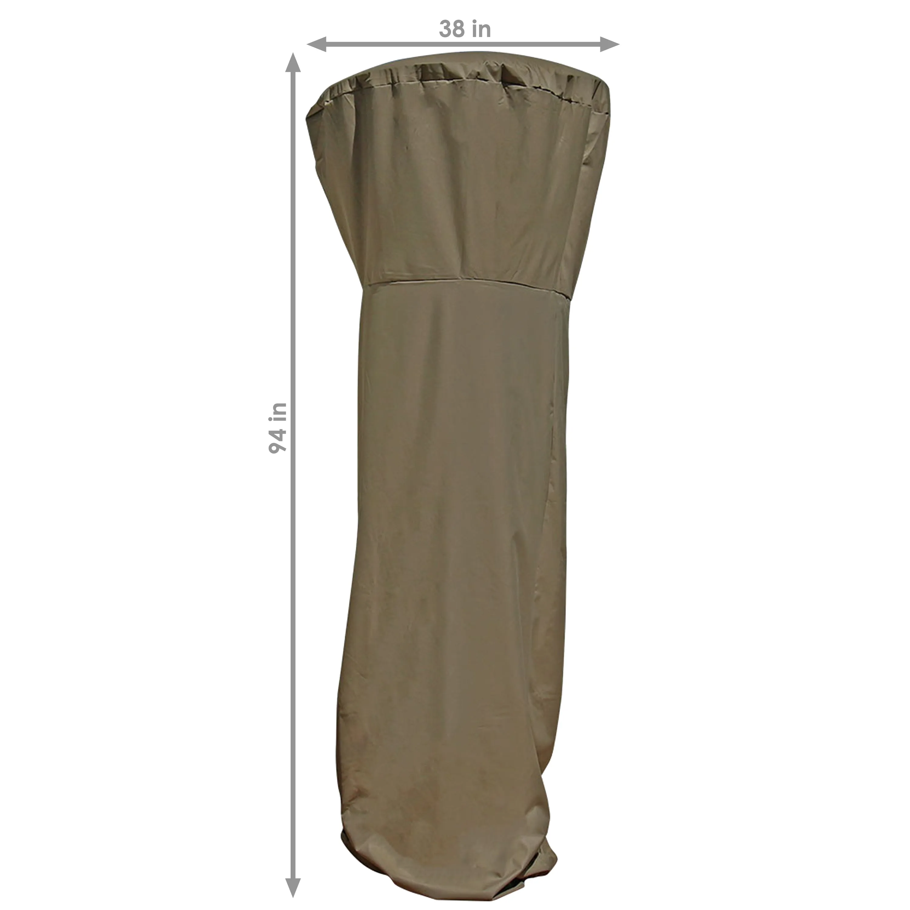 Sunnydaze Patio Heater Cover - 94" - Khaki