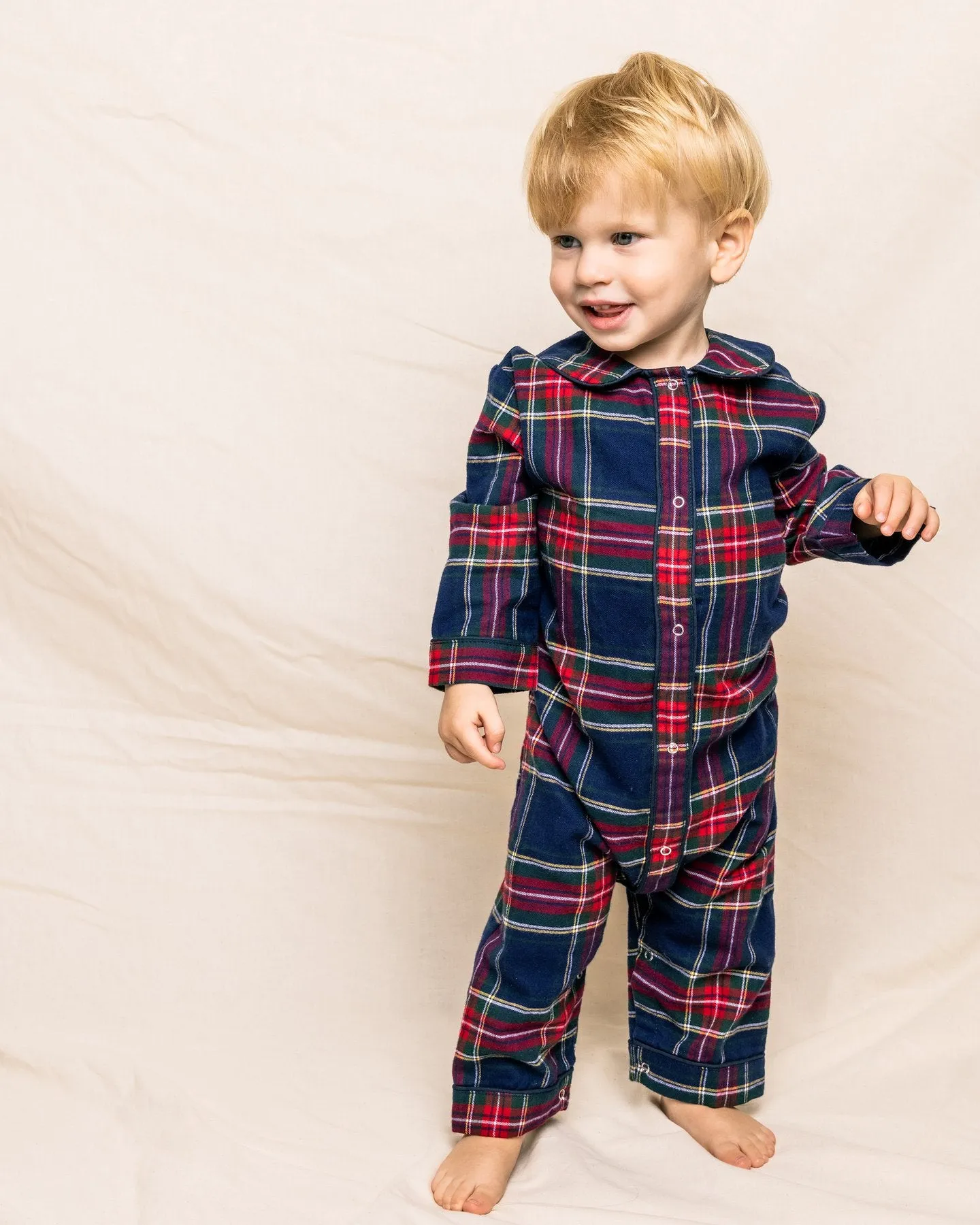 Windsor Tartan Romper - Petite Plume