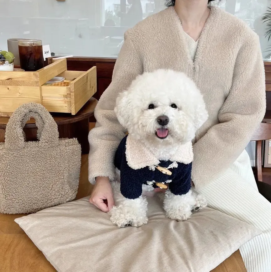 Winter Elegance: Fashionable Buckle-Up Polar Fleece Dog Jacket - Keep Your Small Dog, Teddy, or Yorkshire Terrier Warm and Stylish
