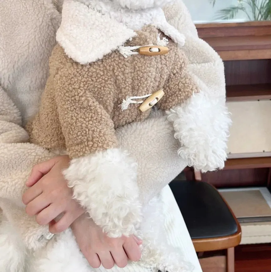 Winter Elegance: Fashionable Buckle-Up Polar Fleece Dog Jacket - Keep Your Small Dog, Teddy, or Yorkshire Terrier Warm and Stylish