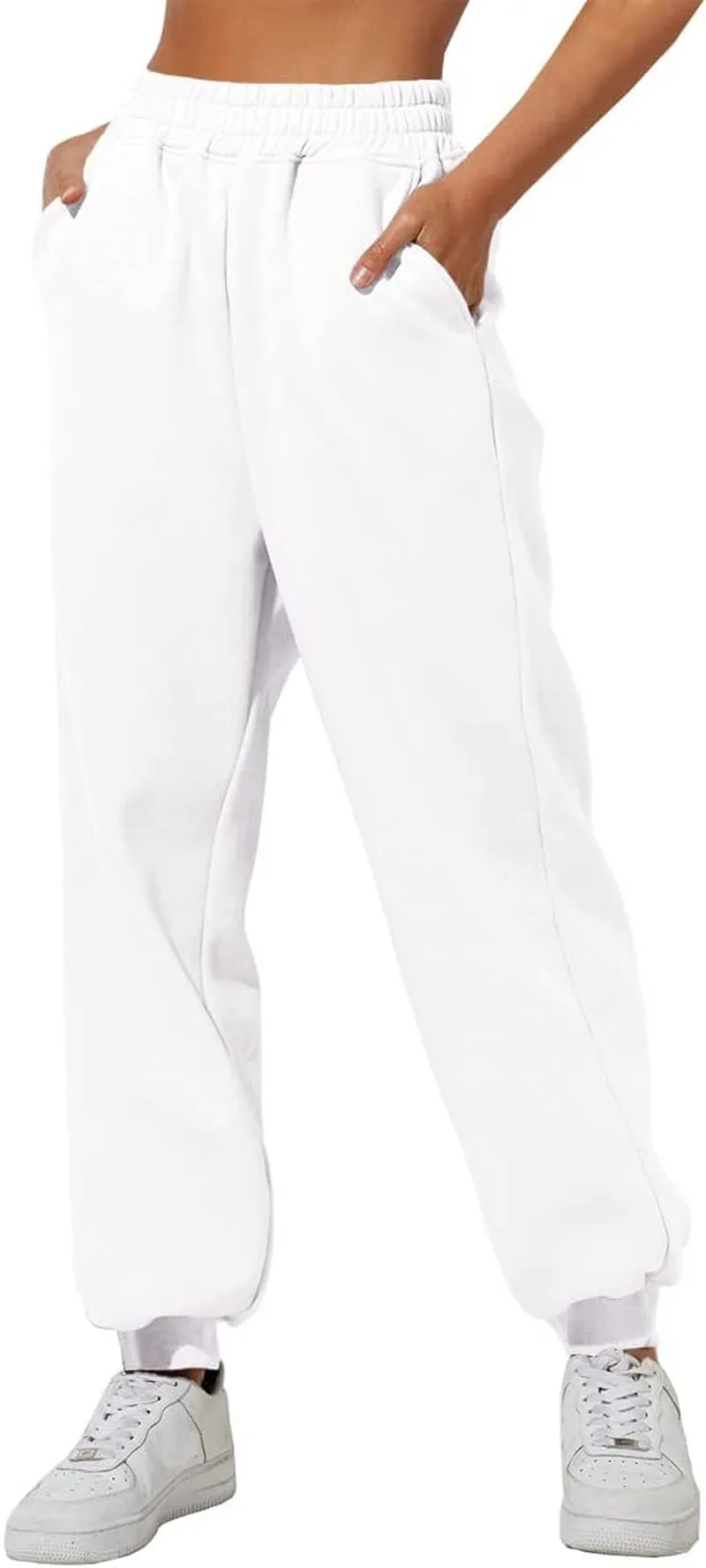 Womens Fashion Sweatpants Preppy Clothes Stuff Lounge Baggy Cotton Joggers Fall Athletic Pants with Pockets